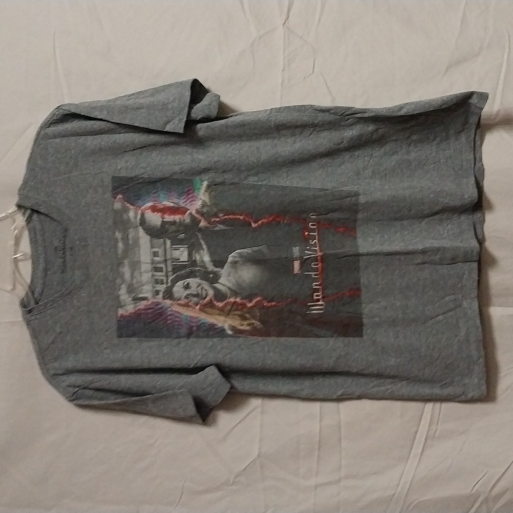 Men's Marvel Studios Wanda Vision gray short sleeve tee shirt size L